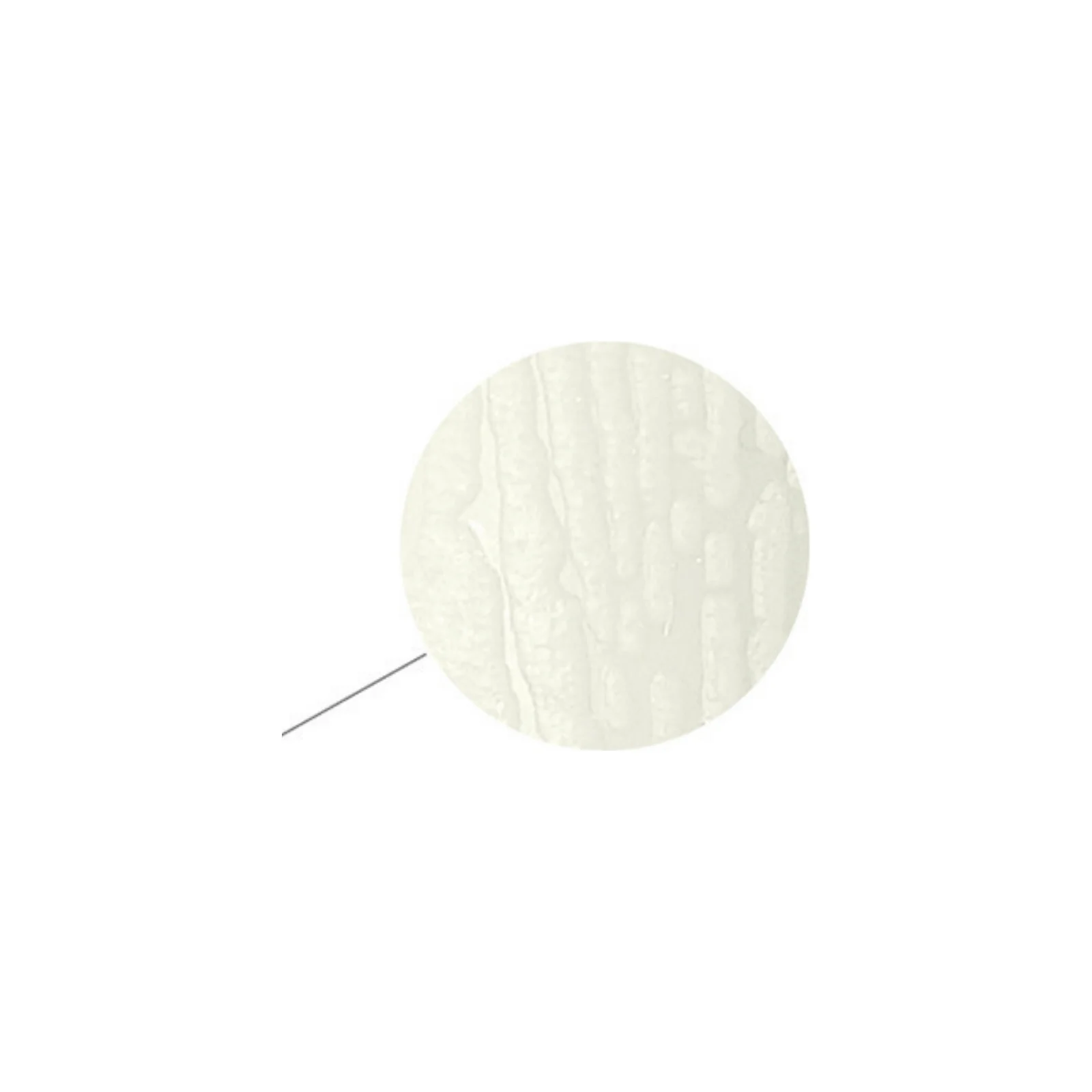 Close view of a white cylindrical aligner chewie surface