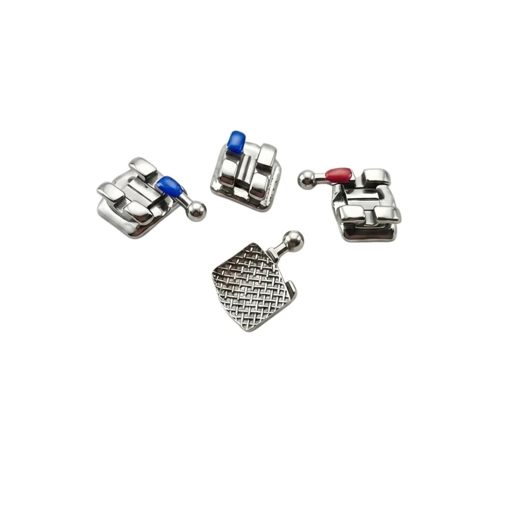 MBT metal orthodontic brackets with 0.022 inch slot