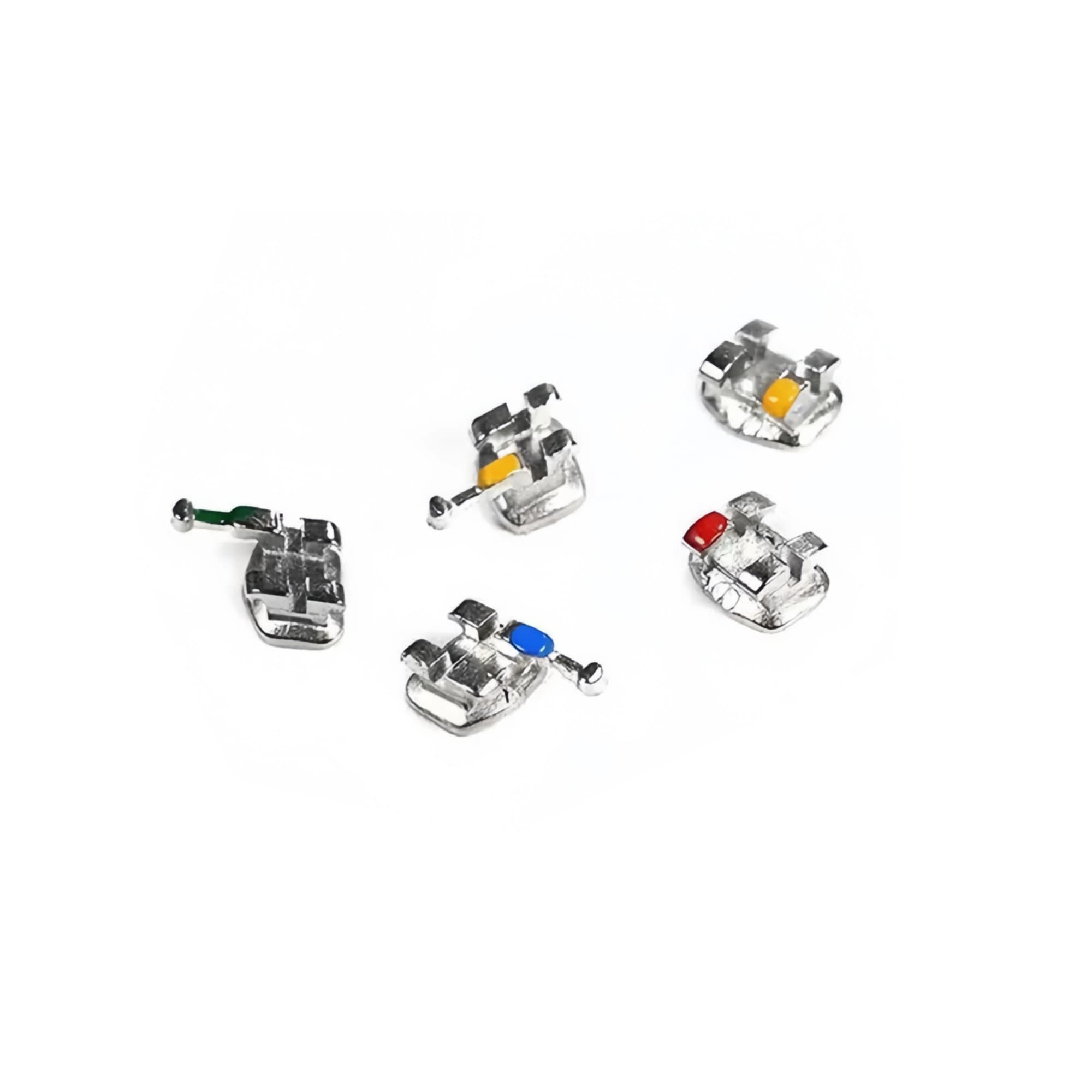 Roth metal orthodontic brackets with 0.022 inch slot