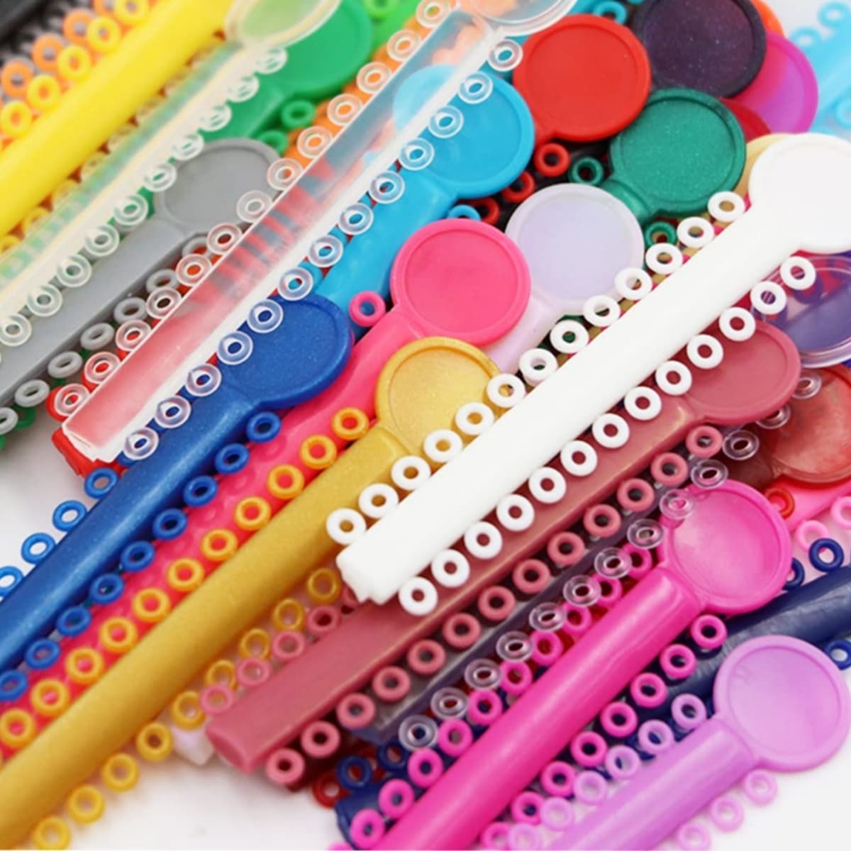 Assorted long-stick elastic ligature ties
