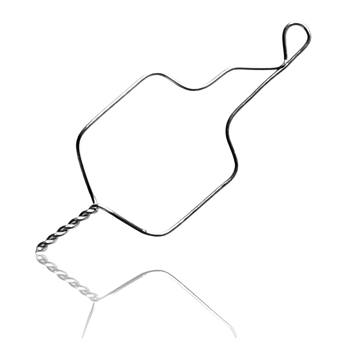 F short pre-twisted orthodontic Kobayashi tie hook