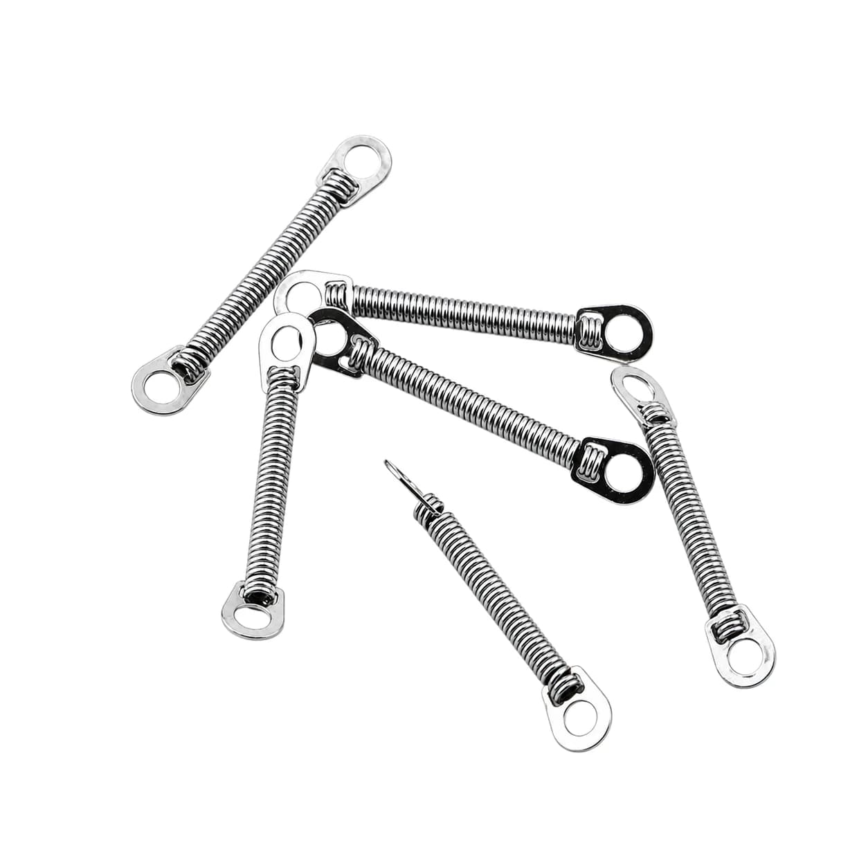 Orthodontic NiTi closed coil springs with hook-hole structure